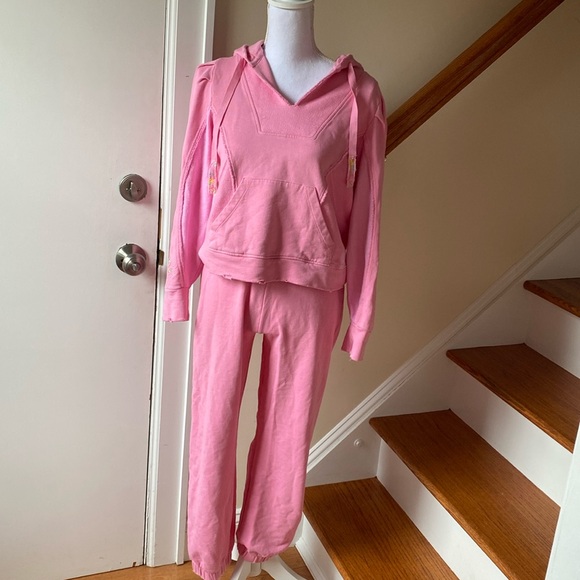 Love Shack Fancy Alouette Hoodie & Mirabella Jogger Pants Lounge Suit Size XS - Picture 11 of 17